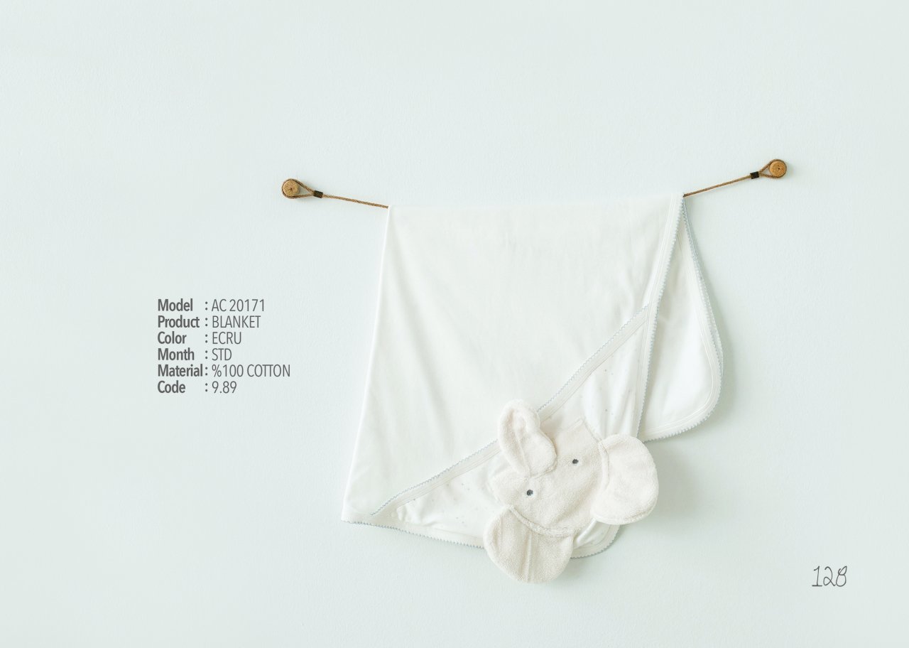 Andywawa Blanket Gıraffe Elephant Battaniye Bebbelife